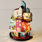 Handmade LED Romantic Town Wall Art