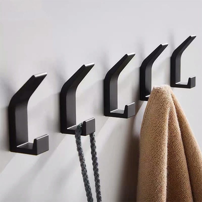 Wall Hooks Black/White - Modern Decorative Coat Hooks