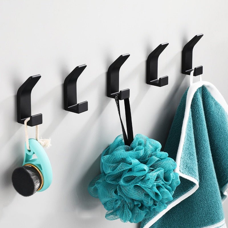 Wall Hooks Black/White - Modern Decorative Coat Hooks
