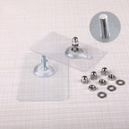 10 Pieces Heavy Duty Punch-Free Transparent Adhesive Hooks