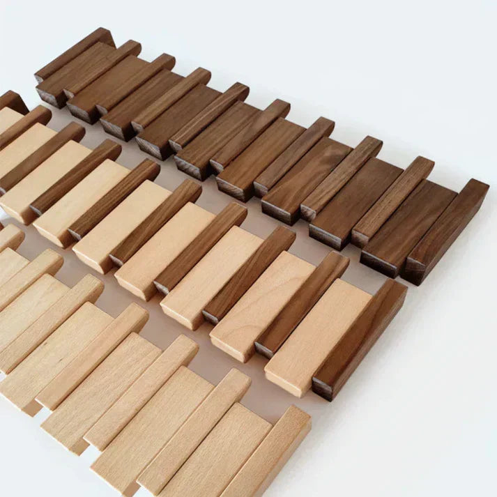HarmonyCoat Piano Wood Coat Rack – Decorative Hooks for Hall and Living Room