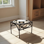 Regal Single Diner - Wrought Iron Metal Stand, Raised Dog Bowl Food, Water (5" / 7" / 12" Tall )