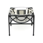 Regal Single Diner - Wrought Iron Metal Stand, Raised Dog Bowl Food, Water (5" / 7" / 12" Tall )