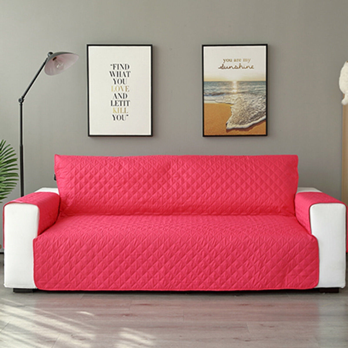 1/2/3 Seater Pet Sofa Protector Cover Quilted Couch Covers Lounge Slipcover
