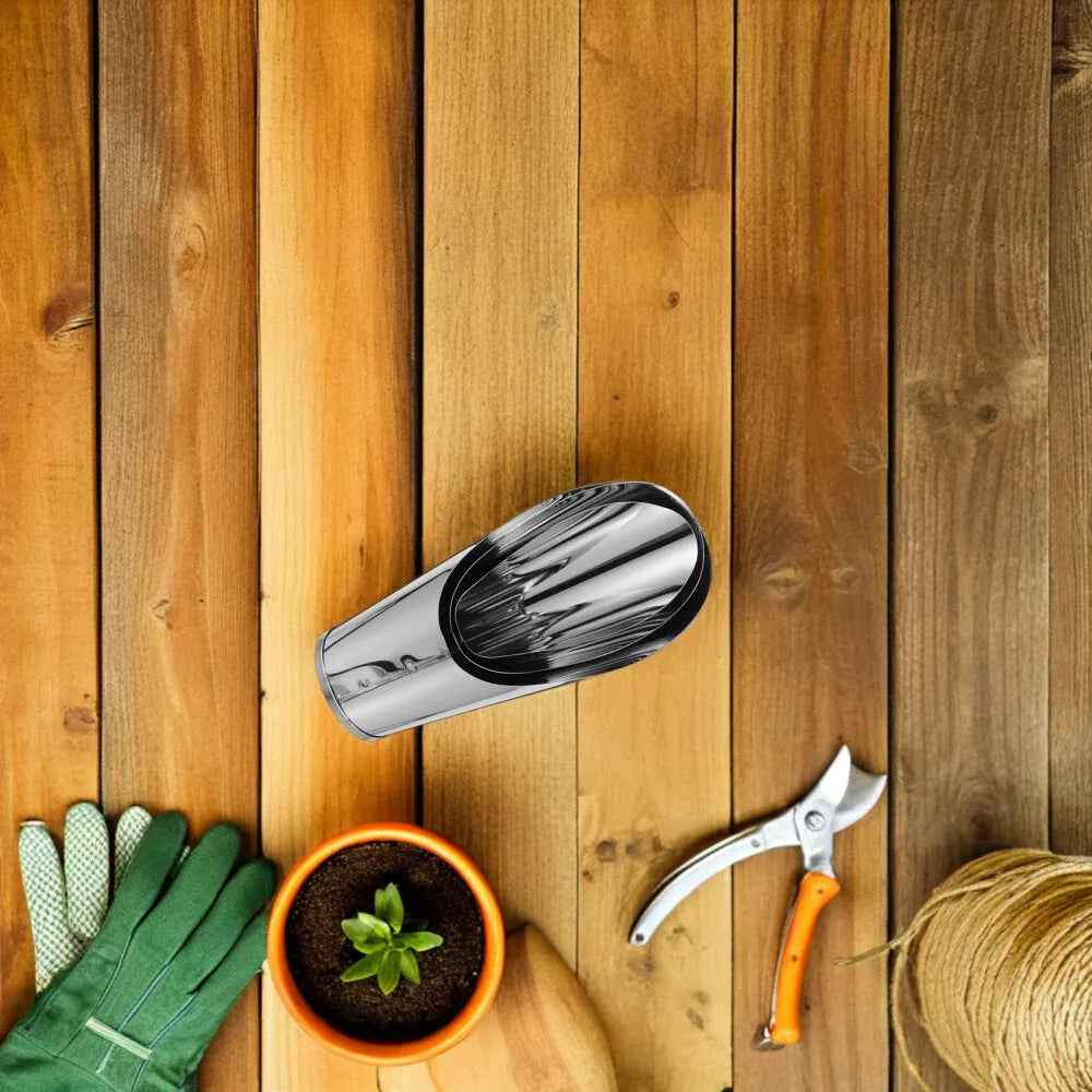 Zevolim| Stainless Steel Scoop for Potting Soil – Robust Planting Scoop for Garden and Balcony