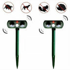 Solar Powered Animal Repeller with Infrared Sensor for Yard & Garden