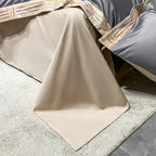 Zevolim| Satin Cotton Embroidered Bedding Set - Luxora