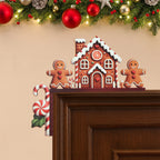 Christmas Wooden Decoration FrostiHome | Santa Claus & Snowman | Wooden Door Sign & Corner Decoration | Christmas & New Year 2026