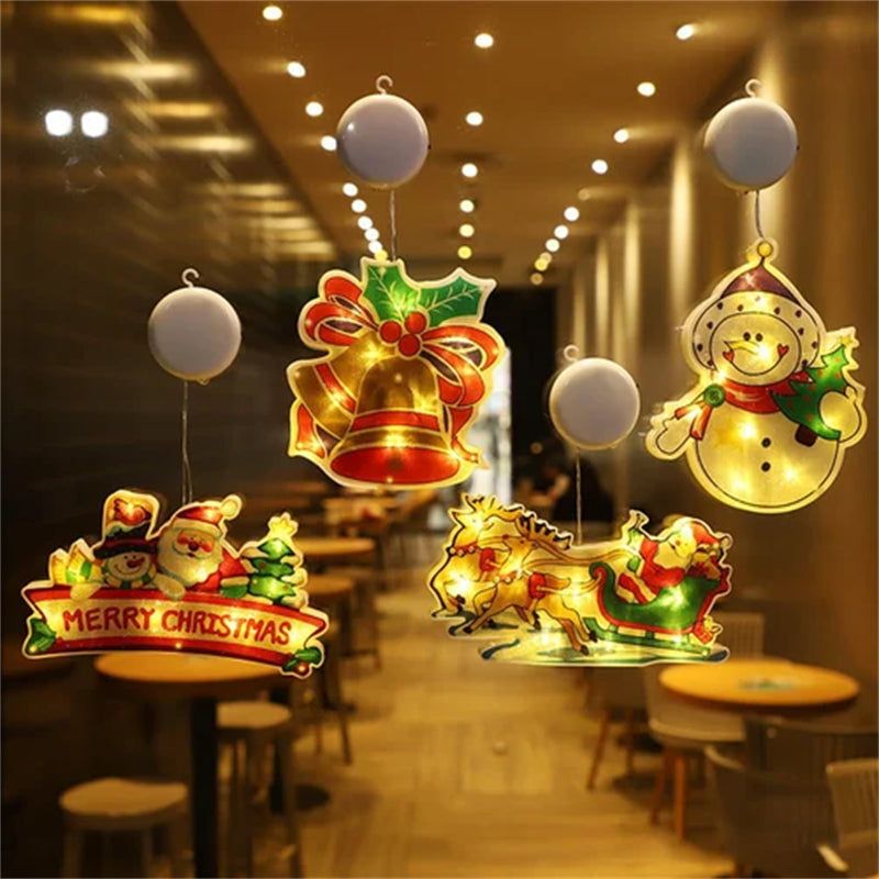 Christmas window hanging light
