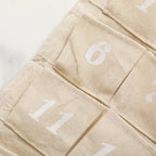 Cotton Advent Calendar with 24 Pockets – Sustainable & Reusable Christmas Decoration