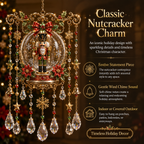 Christmas Crystal Wind Chime - 14 Festive Designs, 20 x 35 cm