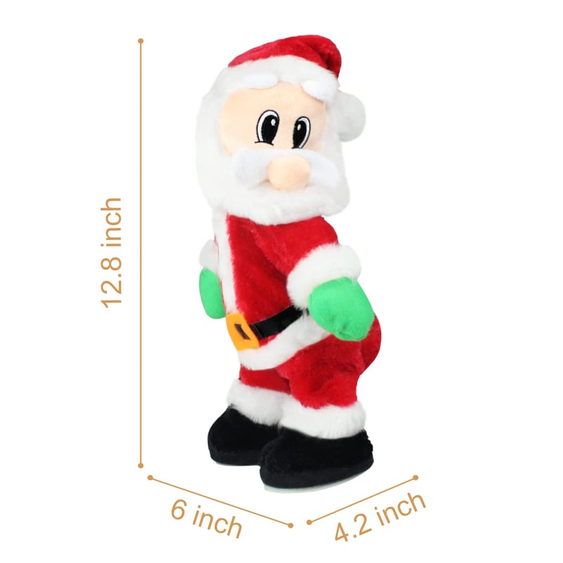 Dancing Singing Santa Decoration | Animated Christmas Figure | Plays Festive Songs | Fun Holiday Gift Idea