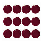 Velvet Christmas Ornaments. 12 pcs