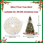 Christmas Snowflake Christmas Tree Skirt