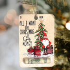 Christmas Wooden Money Holder Ornament