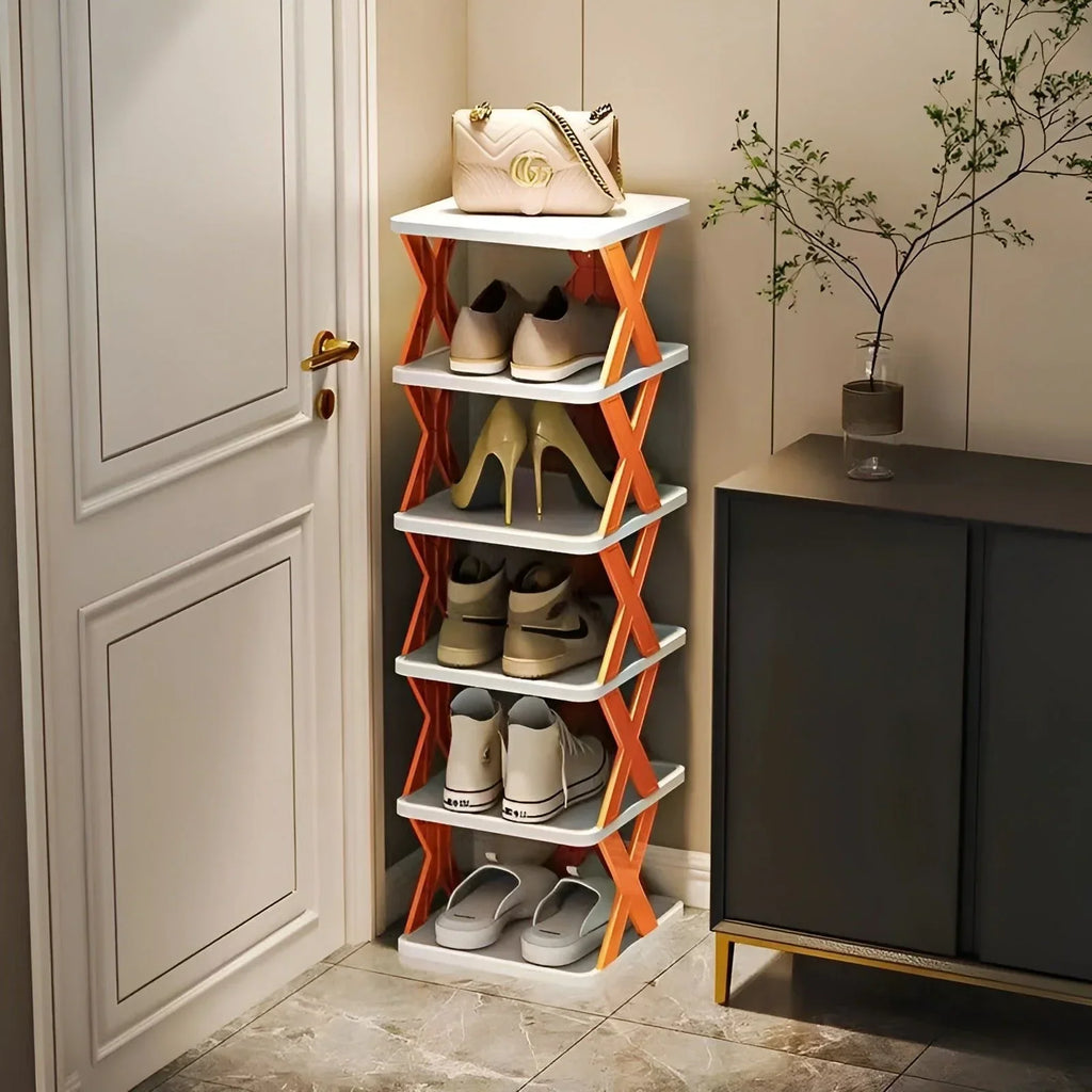 Multifunctional and Foldable Shoe Rack for Space-Saving Storage