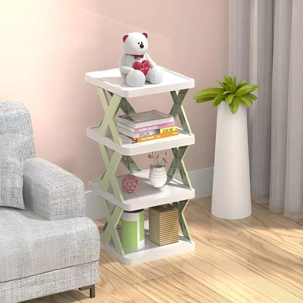 Multifunctional and Foldable Shoe Rack for Space-Saving Storage