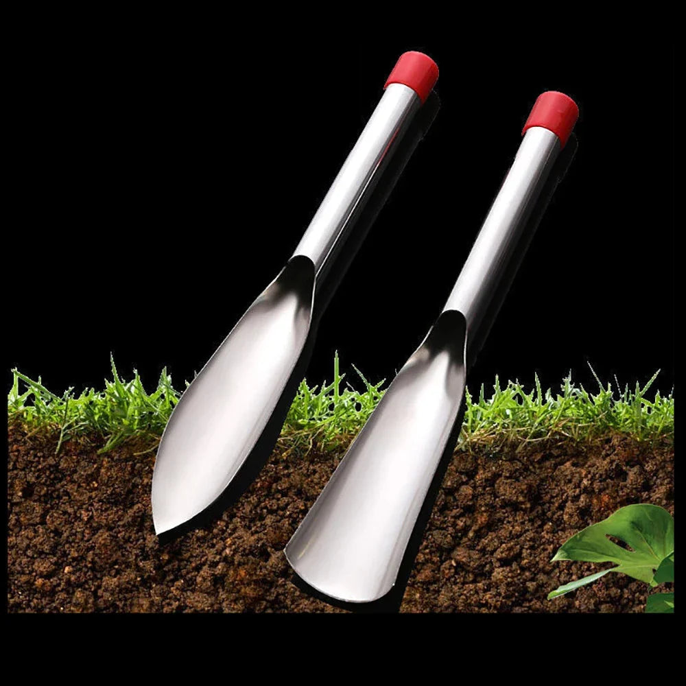 Zevolim| Stainless Steel Weeding Tool and Trowel – Garden Tools with Wooden Handles
