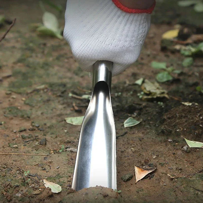 Zevolim| Stainless Steel Weeding Tool and Trowel – Garden Tools with Wooden Handles