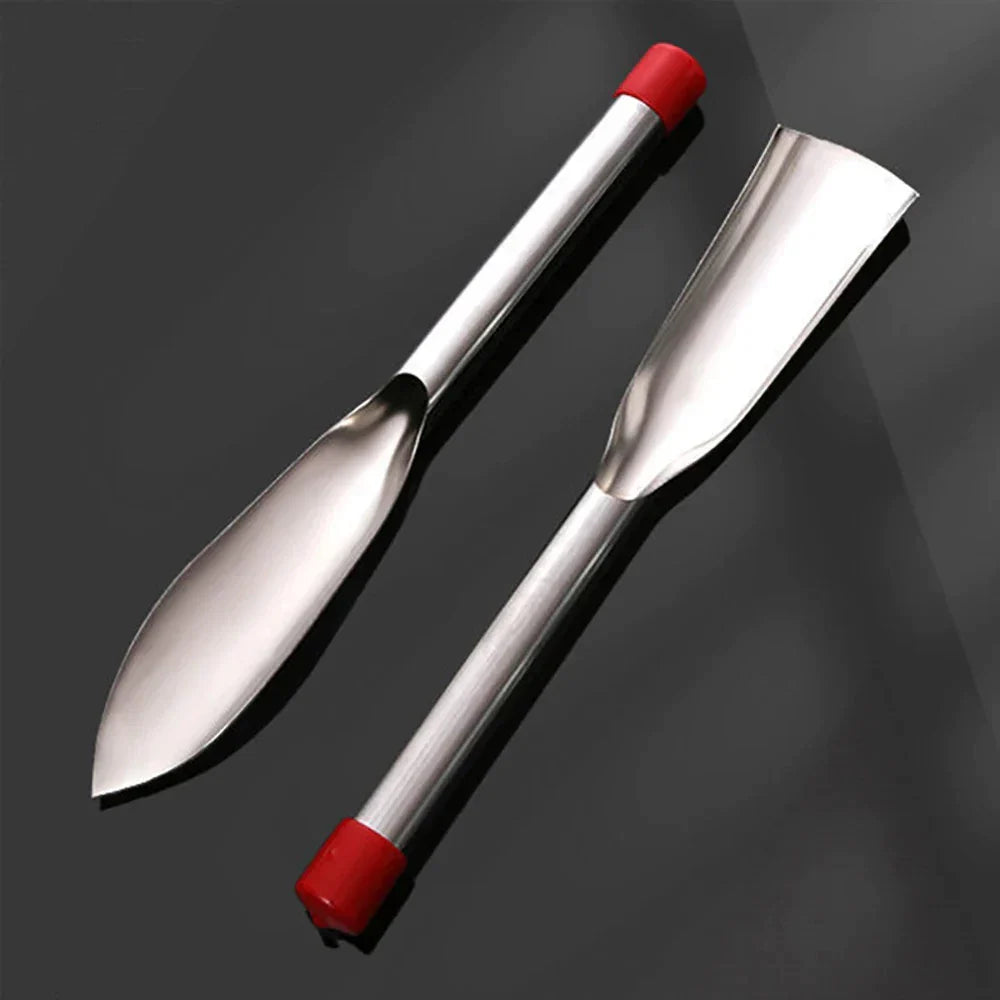 Zevolim| Stainless Steel Weeding Tool and Trowel – Garden Tools with Wooden Handles