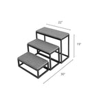 Shana Pet Steps - Modern 19" Tall, Wide Metal Dog Stairs for Small - Large Dogs (180 lbs)