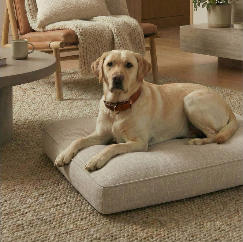 Shona Sprawler Bed - Modern, Upholstery Grade Dog Bed. Small 30" Long - M / L 36" Long