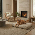 Shona Sprawler Bed - Modern, Upholstery Grade Dog Bed. Small 30" Long - M / L 36" Long