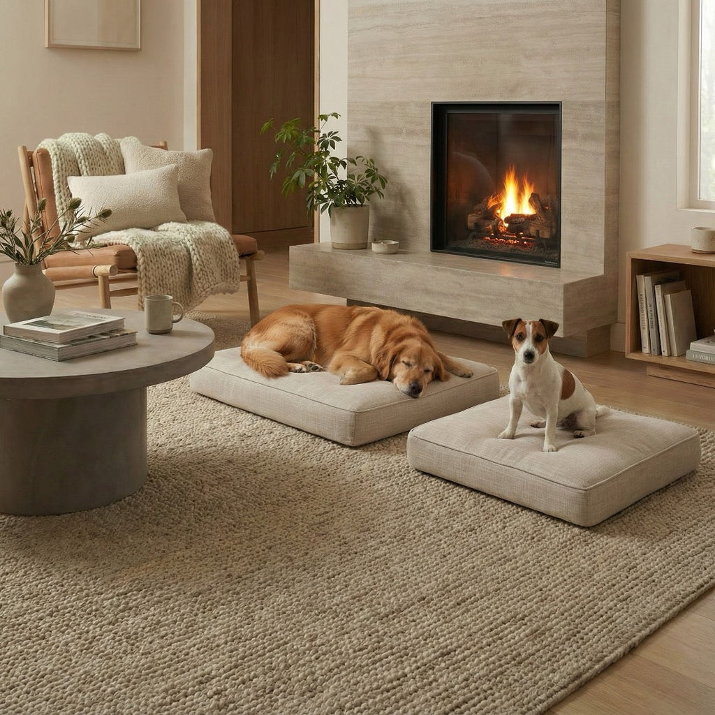 Shona Sprawler Bed - Modern, Upholstery Grade Dog Bed. Small 30" Long - M / L 36" Long