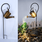 Zevolim| Solar Watering Can Lamp – Wrought Iron Garden Light with 36 Warm LEDs for Magical Outdoor Ambience