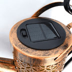 Zevolim| Solar Watering Can Lamp – Wrought Iron Garden Light with 36 Warm LEDs for Magical Outdoor Ambience