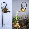 Zevolim| Solar Watering Can Lamp – Wrought Iron Garden Light with 36 Warm LEDs for Magical Outdoor Ambience