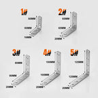 4-pack with corner brackets in stainless steel - includes 30 screws