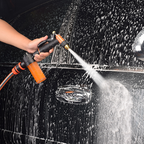 High-pressure garden hose nozzle made of metal | Bowlift