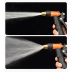 High-pressure garden hose nozzle made of metal | Bowlift