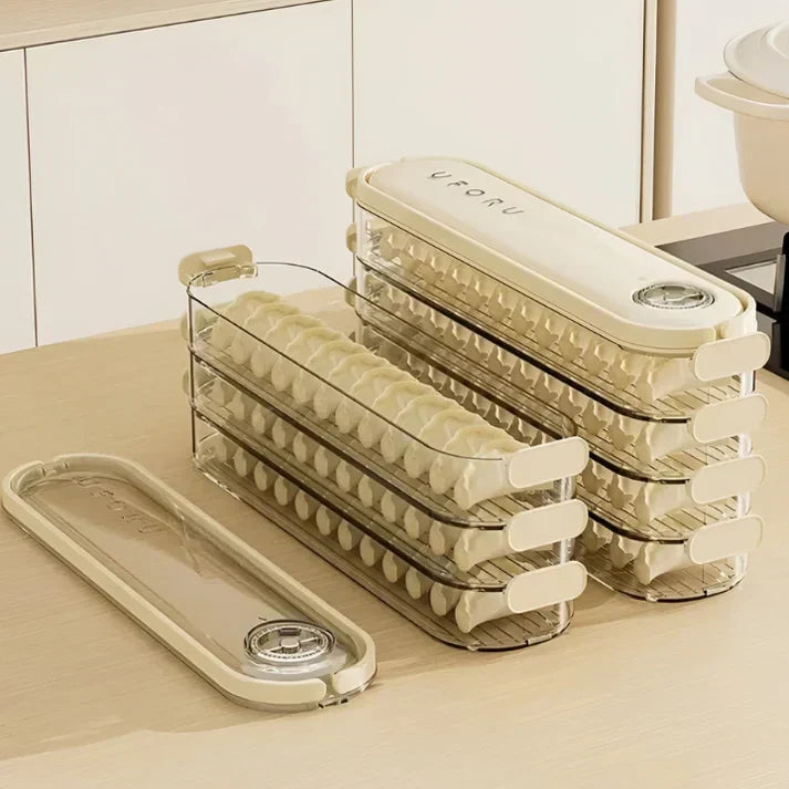 Stackable Storage Box with Lid - FridgeStack