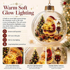 Lighted Christmas Diorama Globe Ornament
