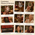 Handcrafted 3D Christmas Wine Glass Collection