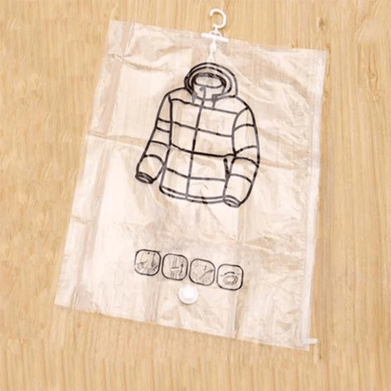 Vacuum Storage Bags – Space-Saving Clothing Organizer – Dust and Moisture Protection – Reusable Wardrobe Solution