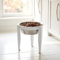 Vision Single Diner - Modern Minimalist Indoor / Outdoor Elevated Dog Bowl w/ Metal Stand (5.5" / 10" Stand)