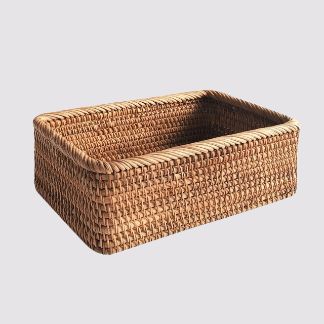Naturéa Handmade Rattan Storage Baskets for Home Organization