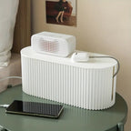Ordoca Cable Box Desk Organizer | Cable Management & Storage | White | 30x11x13 cm