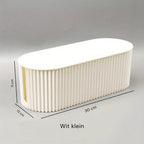 Ordoca Cable Box Desk Organizer | Cable Management & Storage | White | 30x11x13 cm