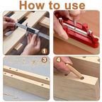 Woodworking Center Finder Marking Gauge Set – Stainless Steel